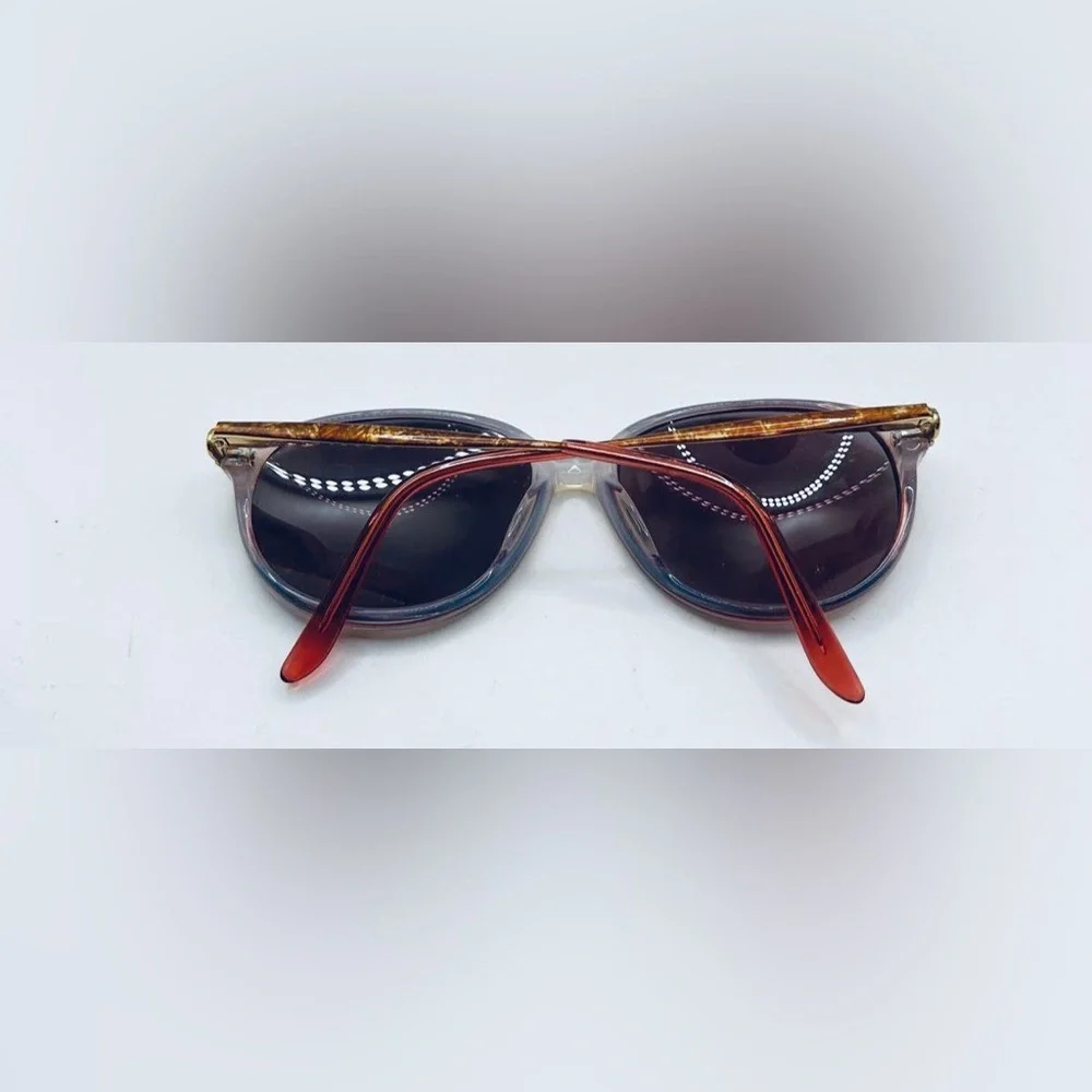 Lawrence Eyewear Red Gray Oval Sunglasses Frames Only
